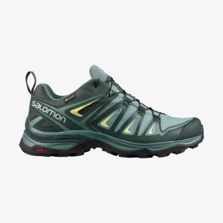 Salomon X ULTRA 3 GORE-TEX Womens Hiking Shoes Turquoise UK IJFR